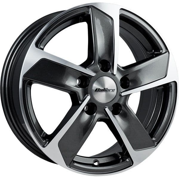 15'' Calibre Freeway Gunmetal Polished Alloy Wheels