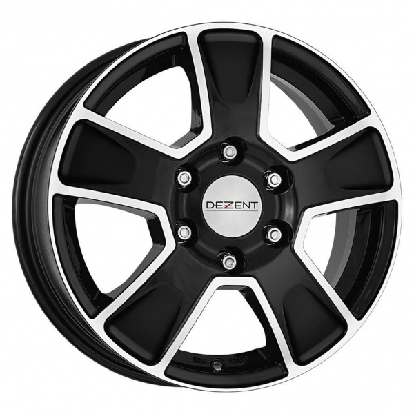 16'' Dezent Van Dark Black Polished Alloy Wheels