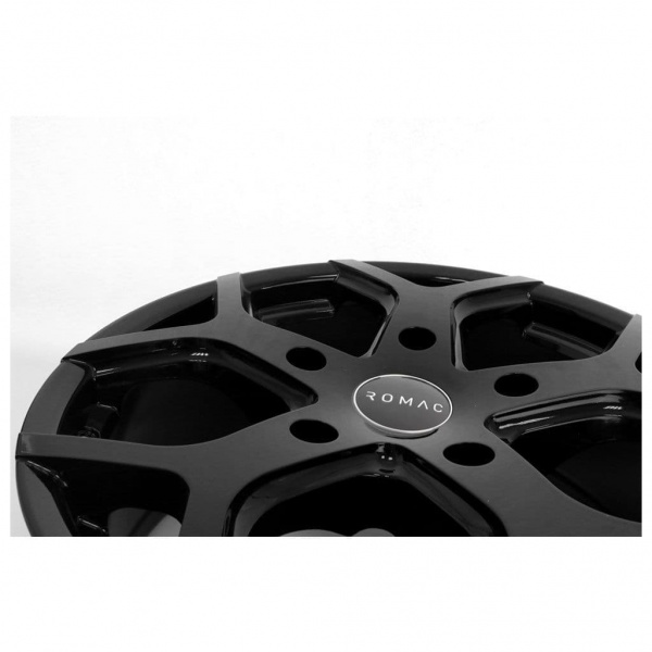 16'' Romac Cobra Gloss Black Alloy Wheels