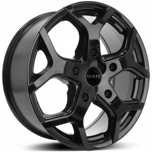 16'' Romac Cobra Gloss Black Alloy Wheels