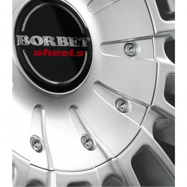 17'' Borbet CW3 Sterling Silver Alloy Wheels