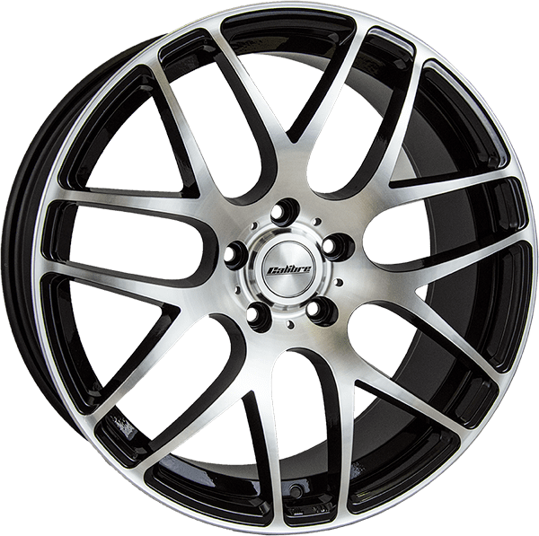 18'' Calibre Exile-R Black Polished Alloy Wheels