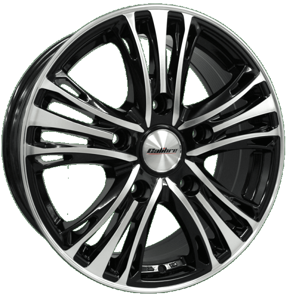 18'' Calibre Odyssey Black Polished Alloy Wheels