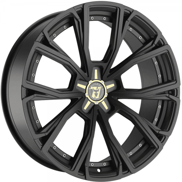 18'' Wolfrace 71 Matrix Satin Black