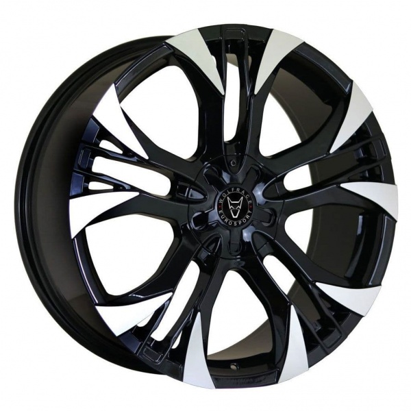18'' Wolfrace Eurosport Assassin GT2 Gloss Black Polished Alloy Wheels