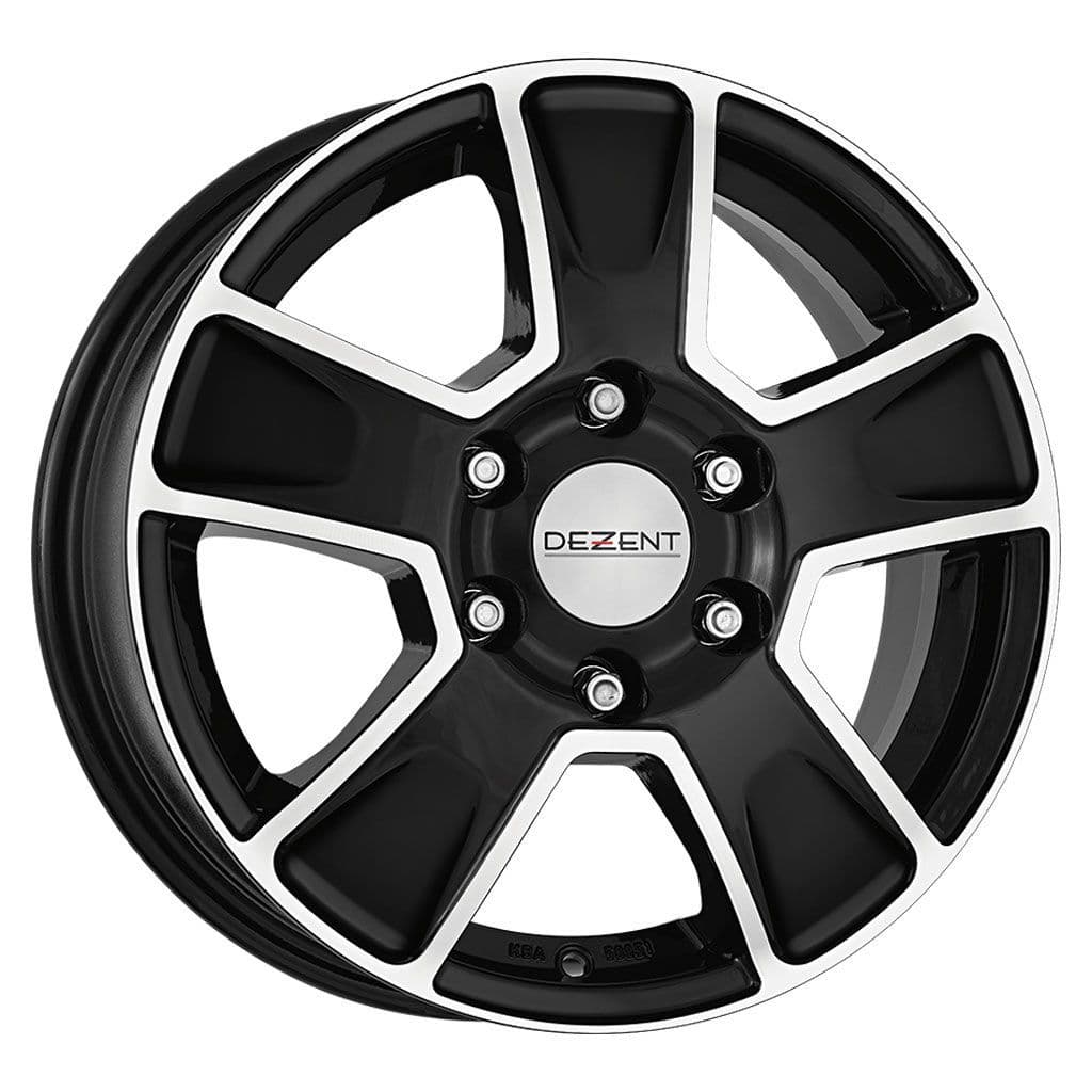 16" Dezent Van Dark Black Polished Alloy Wheels Van Wheels