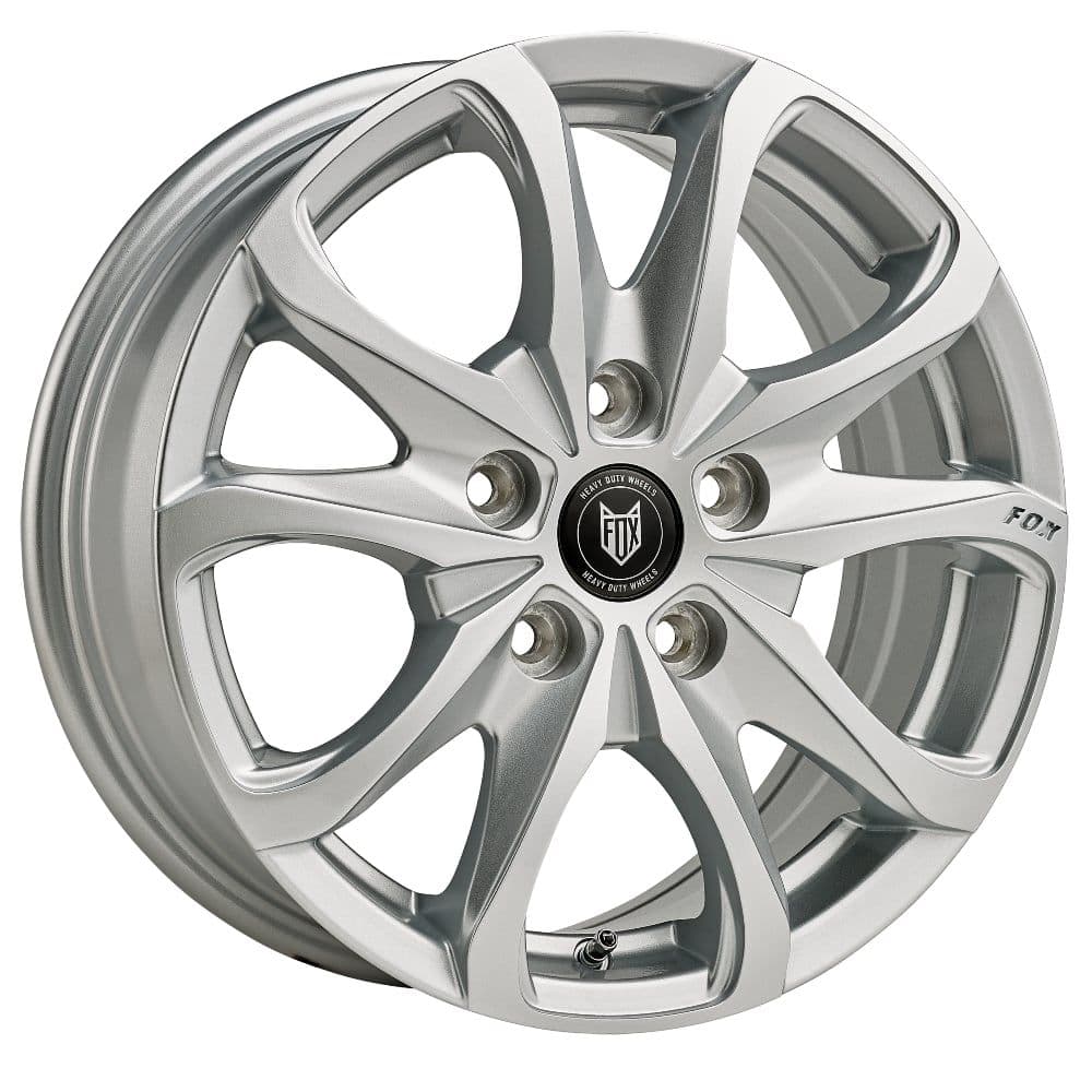 16'' Fox Opus 2 Silver Alloy Wheels