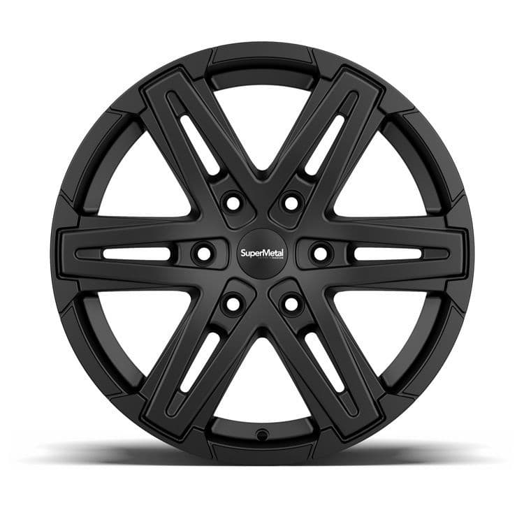 18" SuperMetal Compass Matt Black Alloy Wheels Van Wheels