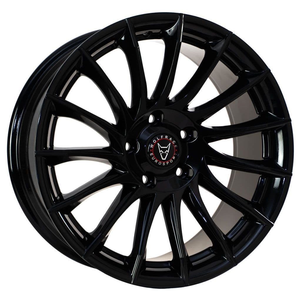 18'' Wolfrace Eurosport Aero Gloss Black Alloy Wheels