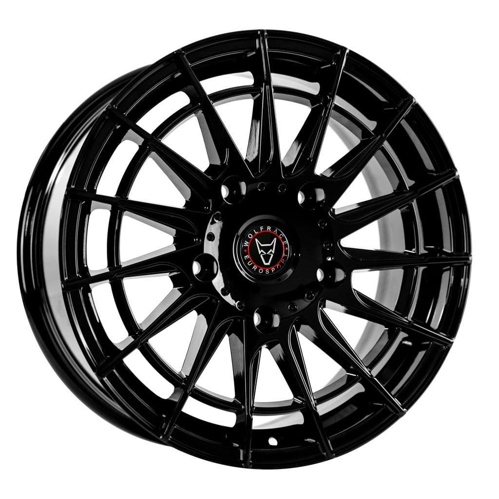 18'' Wolfrace Eurosport Aero Super T Gloss Black Alloy Wheels