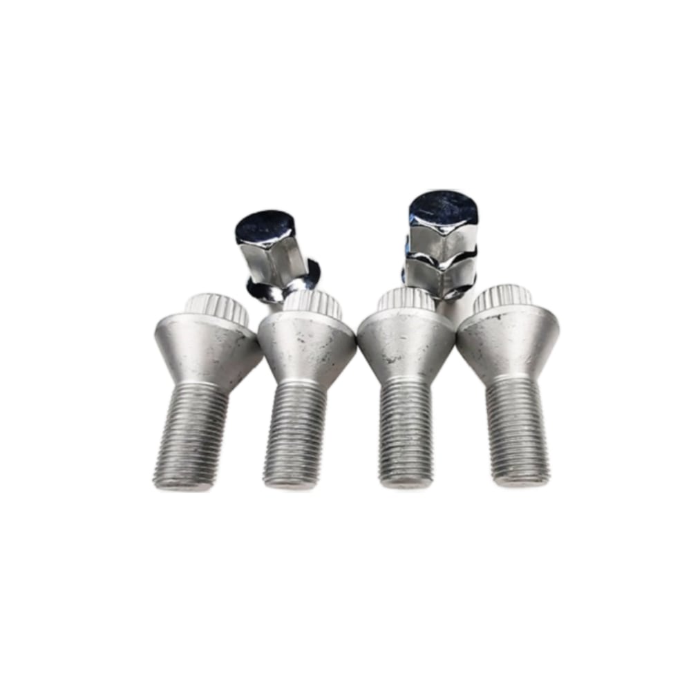 Bimecc Silver Locking Wheel Bolts for Fiat Ducato, Peugeot Boxer